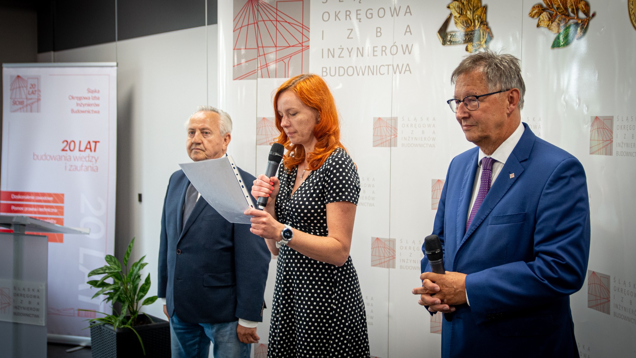 Uroczystość wręczenie decyzji o nadaniu uprawnień budowlanych w Śląskiej OIIB.