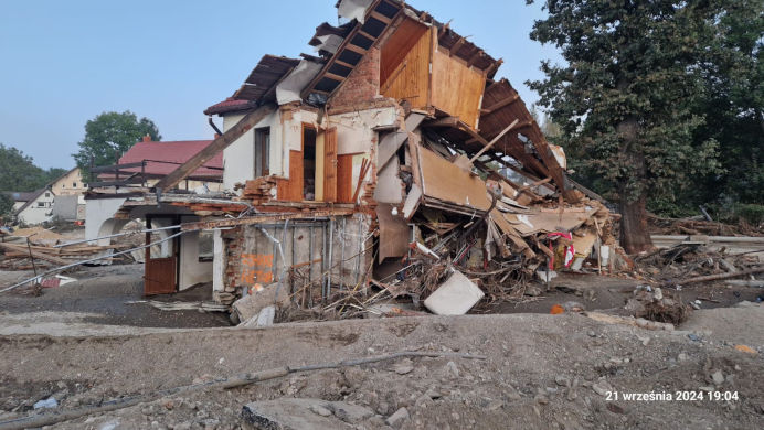 Śląska Okręgowa Izba Inżynierów Budownictwa solidarna z poszkodowanymi w wyniku powodzi.